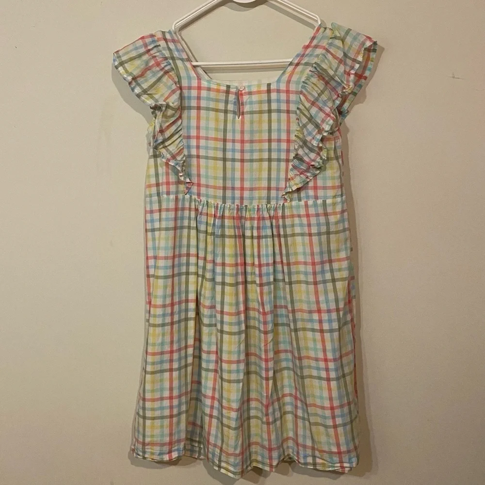 Thereabouts Sz L 14.5 Girls Colorful Plaid Kids Dress